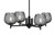 Toltec Lighting - 1204-MB-4602 - Four Light Chandelier - Franklin - Matte Black