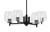 Toltec Lighting - 1204-MB-4810 - Four Light Chandelier - Franklin - Matte Black
