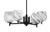 Toltec Lighting - 1204-MB-4819 - Four Light Chandelier - Franklin - Matte Black