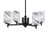 Toltec Lighting - 1204-MB-549 - Four Light Chandelier - Franklin - Graphite