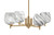 Toltec Lighting - 1204-NAB-4819 - Four Light Chandelier - Franklin - New Age Brass