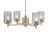 Toltec Lighting - 1204-NAB-542 - Four Light Chandelier - Franklin - New Age Brass