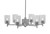 Toltec Lighting - 1206-GP-3002 - Six Light Chandelier - Franklin - Graphite