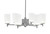 Toltec Lighting - 1206-GP-531 - Six Light Chandelier - Franklin - Graphite