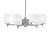 Toltec Lighting - 1206-GP-541 - Six Light Chandelier - Franklin - Graphite
