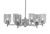 Toltec Lighting - 1206-GP-542 - Six Light Chandelier - Franklin - Graphite