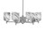 Toltec Lighting - 1206-GP-549 - Six Light Chandelier - Franklin - Graphite