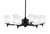 Toltec Lighting - 1206-MB-3001 - Six Light Chandelier - Franklin - Matte Black