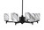 Toltec Lighting - 1206-MB-3009 - Six Light Chandelier - Franklin - Matte Black