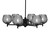 Toltec Lighting - 1206-MB-4602 - Six Light Chandelier - Franklin - Matte Black