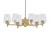 Toltec Lighting - 1206-NAB-210 - Six Light Chandelier - Franklin - New Age Brass