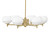 Toltec Lighting - 1206-NAB-212 - Six Light Chandelier - Franklin - New Age Brass