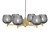 Toltec Lighting - 1206-NAB-4602 - Six Light Chandelier - Franklin - New Age Brass