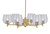 Toltec Lighting - 1206-NAB-4812 - Six Light Chandelier - Franklin - New Age Brass