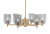 Toltec Lighting - 1206-NAB-542 - Six Light Chandelier - Franklin - New Age Brass