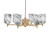 Toltec Lighting - 1206-NAB-549 - Six Light Chandelier - Franklin - New Age Brass