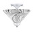 Toltec Lighting - 120-CH-2129 - Two Light Semi-Flush Mount - Semi-Flushes - Chrome