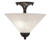 Toltec Lighting - 120-DG-2121 - Two Light Semi-Flush Mount - Any - Dark Granite