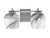 Toltec Lighting - 1212-GP-4819 - Two Light Bath Bar - Franklin - Graphite