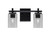 Toltec Lighting - 1212-MB-3002 - Two Light Bath Bar - Franklin - Matte Black