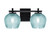 Toltec Lighting - 1212-MB-4605 - Two Light Bath Bar - Franklin - Matte Black