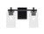 Toltec Lighting - 1212-MB-530 - Two Light Bath Bar - Franklin - Matte Black