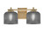 Toltec Lighting - 1212-NAB-4612 - Two Light Bath Bar - Franklin - New Age Brass