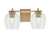 Toltec Lighting - 1212-NAB-4810 - Two Light Bath Bar - Franklin - New Age Brass