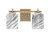 Toltec Lighting - 1212-NAB-549 - Two Light Bath Bar - Franklin - New Age Brass