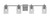 Toltec Lighting - 1214-GP-3002 - Four Light Bath Bar - Franklin - Graphite