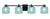Toltec Lighting - 1214-MB-4615 - Four Light Bath Bar - Franklin - Matte Black