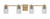Toltec Lighting - 1214-NAB-3002 - Four Light Bath Bar - Franklin - New Age Brass