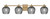 Toltec Lighting - 1214-NAB-4602 - Four Light Bath Bar - Franklin - New Age Brass