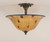 Toltec Lighting - 121-BC-708 - Two Light Semi-Flush Mount - Any - Black Copper