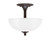Toltec Lighting - 121-DG-540 - Two Light Semi-Flush Mount - Semi-Flushes - Dark Granite