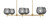 Toltec Lighting - 1226-NAB-4602 - Six Light Island Pendant - Franklin - New Age Brass