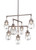 Toltec Lighting - 1239-BN-471 - Seven Light Chandelier - Meridian - Brushed Nickel