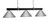 Toltec Lighting - 1253-MBGP-420-GP - Three Light Bar - Wellington - Matte Black & Graphite