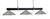 Toltec Lighting - 1253-MBGP-424-GP - Three Light Bar - Wellington - Matte Black & Graphite