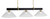 Toltec Lighting - 1253-MBNAB-2162 - Three Light Bar - Wellington - Matte Black & New Age Brass