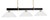 Toltec Lighting - 1253-MBNAB-308 - Three Light Bar - Wellington - Matte Black & New Age Brass