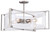George Kovacs - P1403-613 - Four Light Convertible Semi Flush / Pendant - Crystal-Clear - Polished Nickel