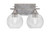 Toltec Lighting - 132-AS-4102 - Two Light Bath Bar - Uptowne - Aged Silver