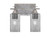 Toltec Lighting - 132-AS-542 - Two Light Bath Bar - Uptowne - Aged Silver