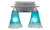 Toltec Lighting - 132-AS-725 - Two Light Bath Bar - Uptowne - Aged Silver