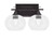 Toltec Lighting - 132-DG-202 - Two Light Bath Bar - Uptowne - Dark Granite