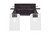 Toltec Lighting - 132-DG-530 - Two Light Bath Bar - Uptowne - Dark Granite