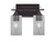 Toltec Lighting - 132-DG-542 - Two Light Bath Bar - Uptowne - Dark Granite