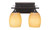 Toltec Lighting - 132-DG-625 - Two Light Bath Bar - Uptowne - Dark Granite