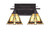 Toltec Lighting - 132-DG-9345 - Two Light Bath Bar - Uptowne - Dark Granite
